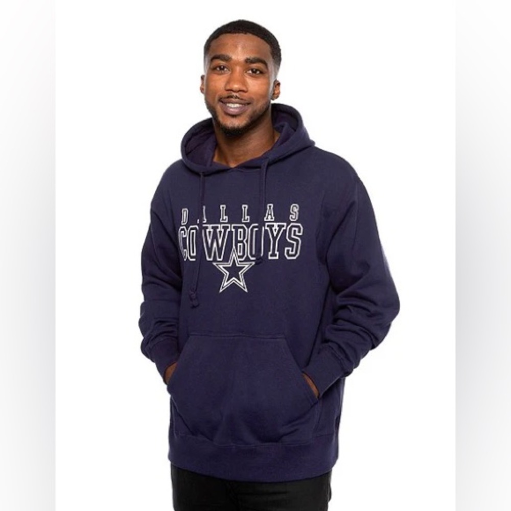 Dallas Cowboys Mens Adrian Pullover Hoodie Medium Blue